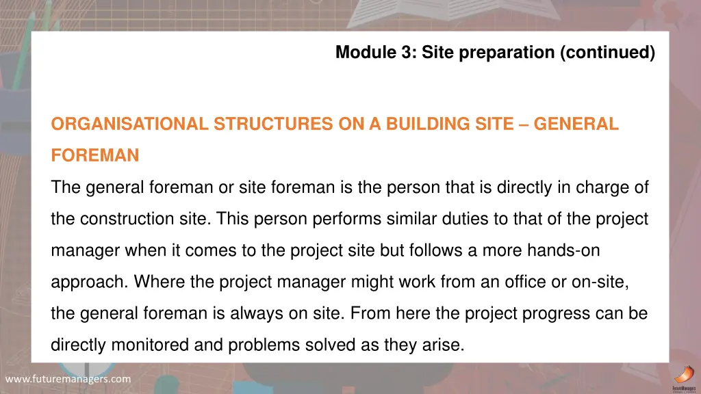 module 3 site preparation continued 1