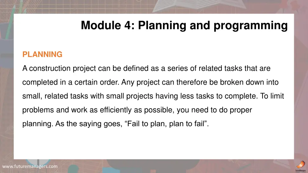 module 4 planning and programming