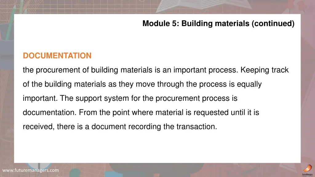 module 5 building materials continued