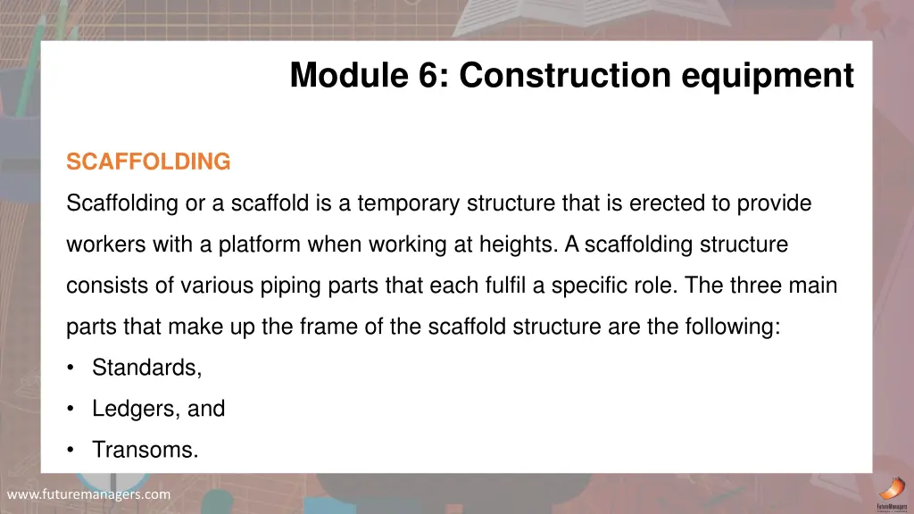 module 6 construction equipment