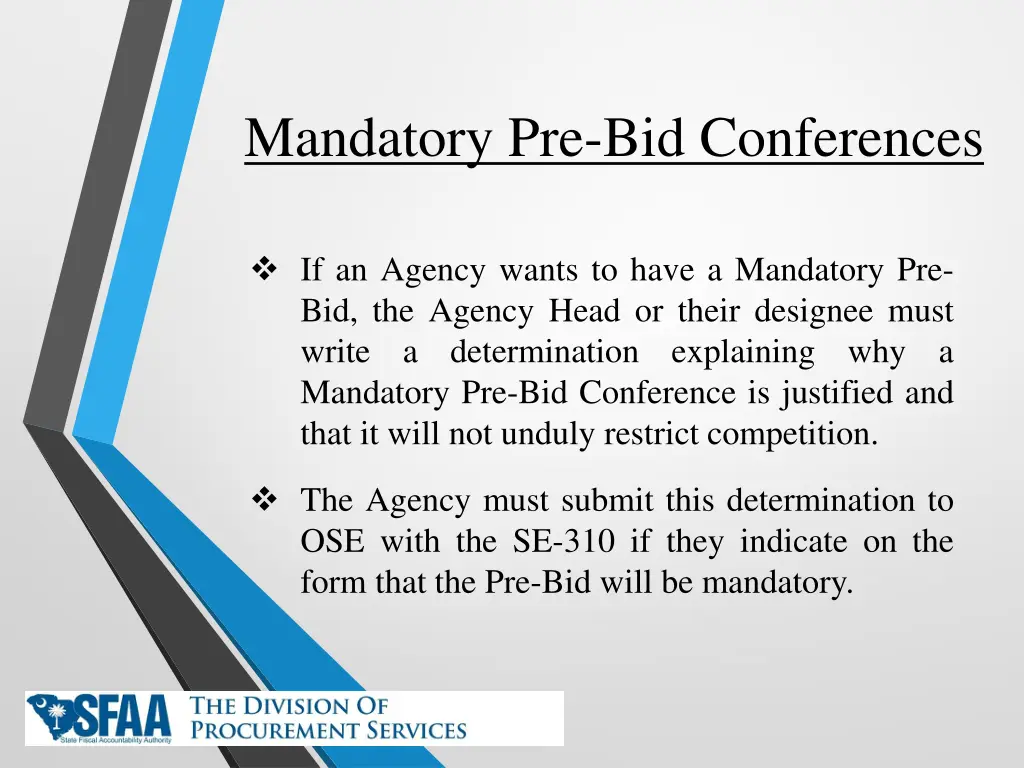 mandatory pre bid conferences 1