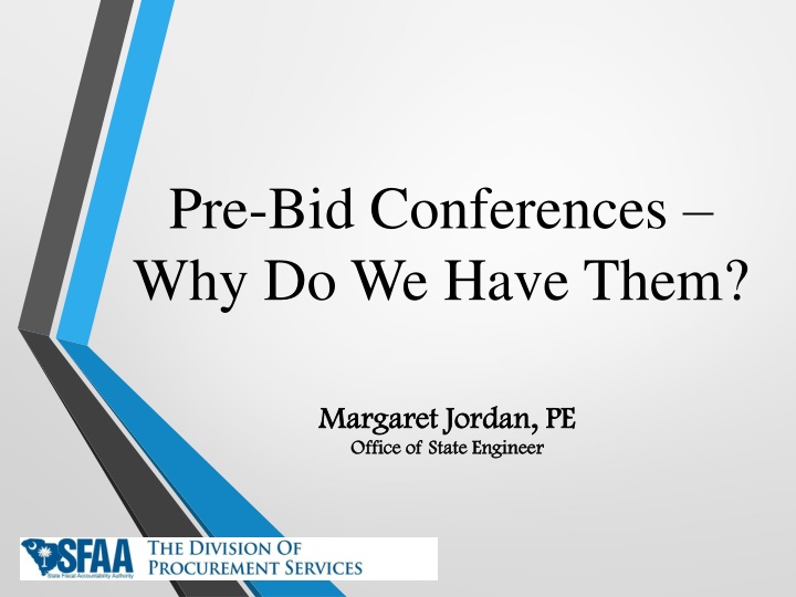 pre bid conferences why do we have them