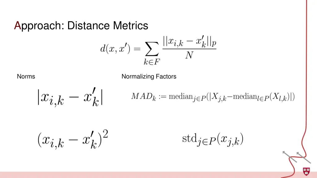 approach distance metrics