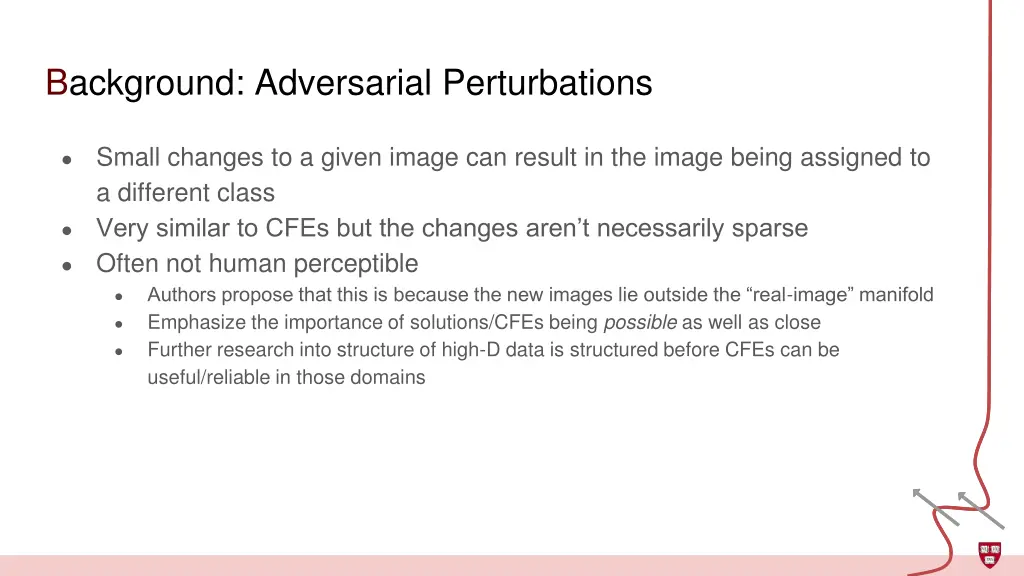 background adversarial perturbations