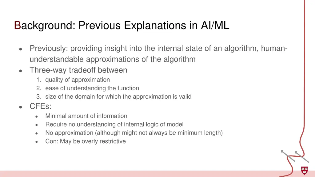 background previous explanations in ai ml