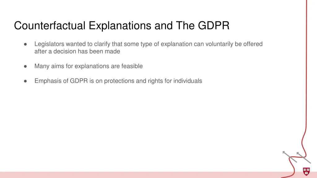 counterfactual explanations and the gdpr