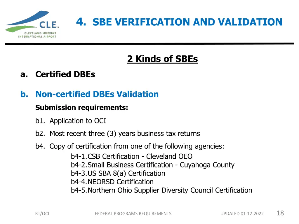 4 sbe verification and validation
