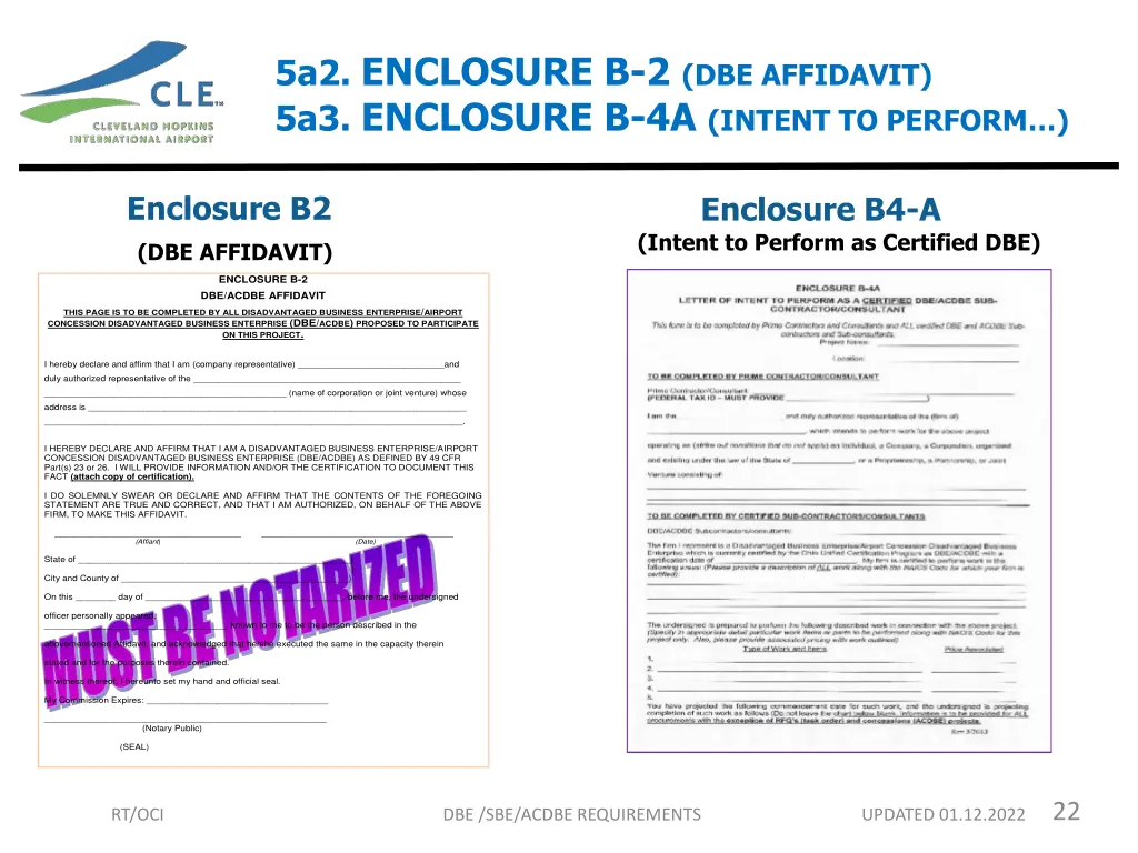 5a2 enclosure b 2 dbe affidavit 5a3 enclosure