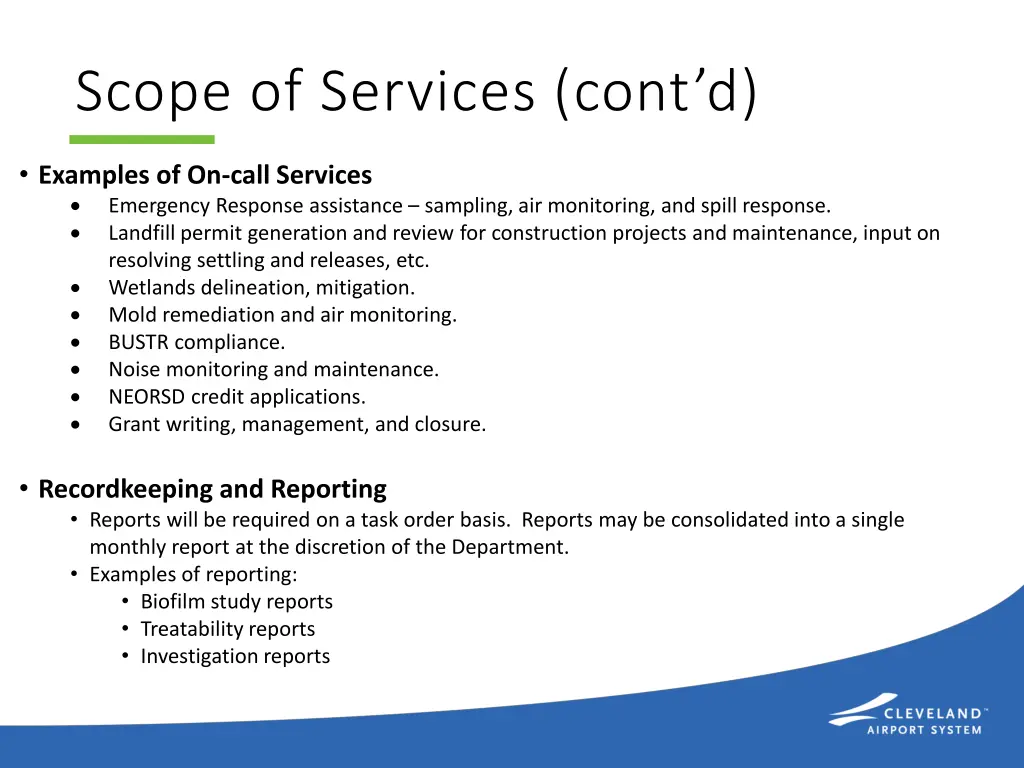 scope of services cont d 2