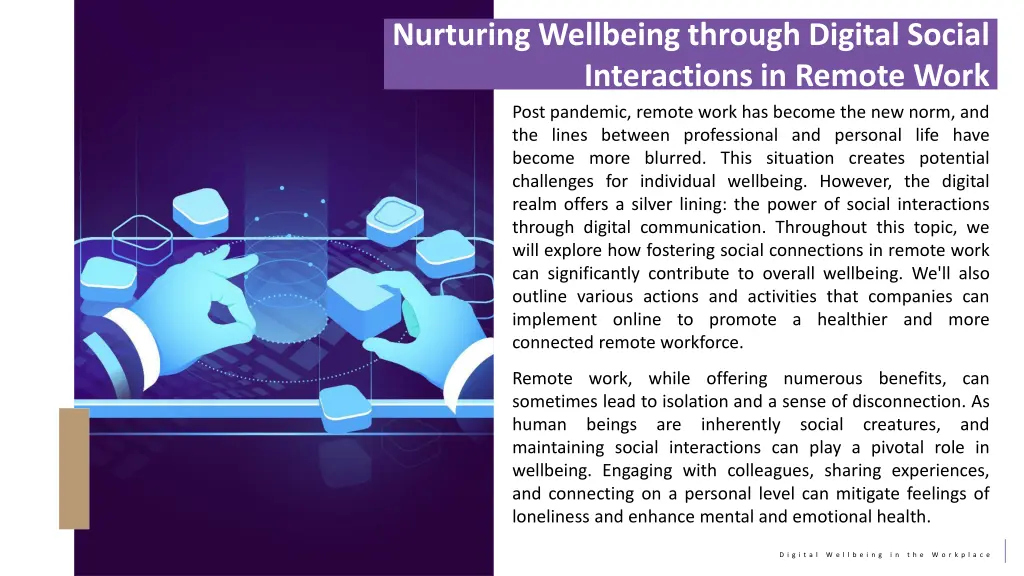 nurturing wellbeing through digital social