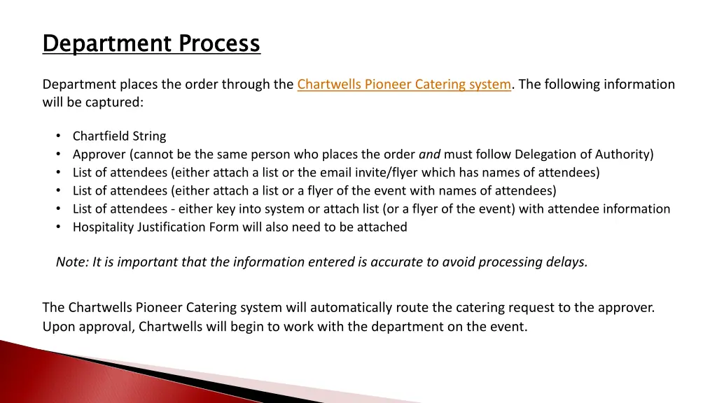 department process