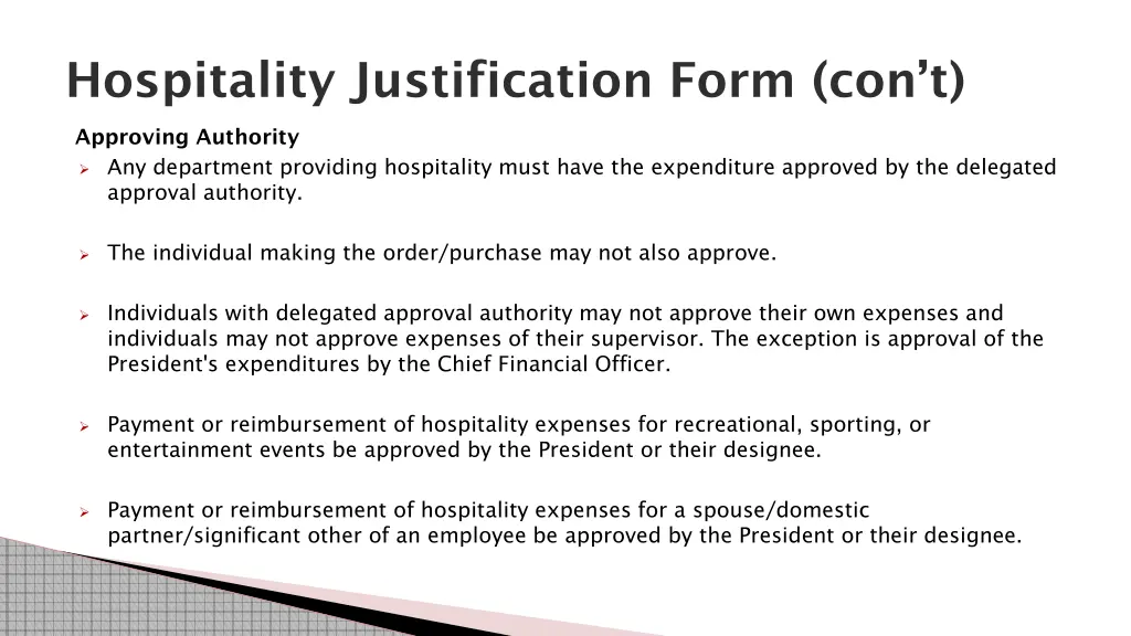 hospitality justification form con t 1