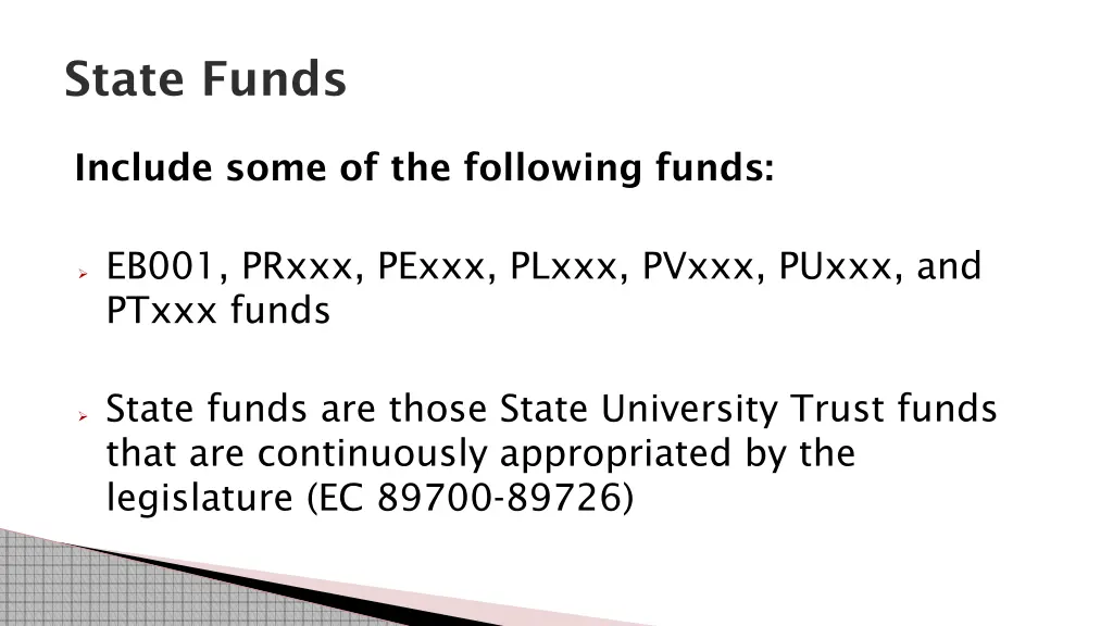 state funds