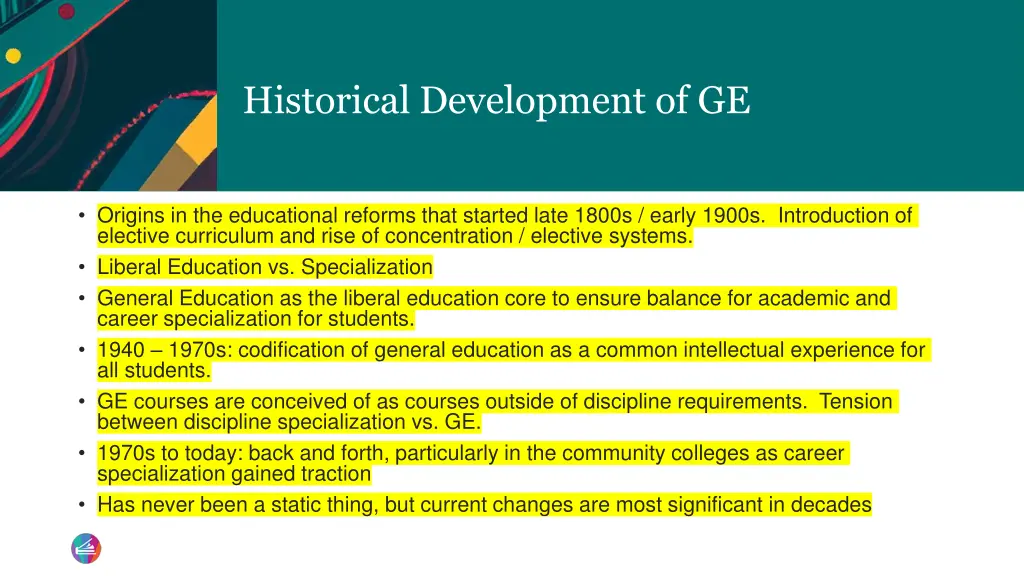 historical development of ge