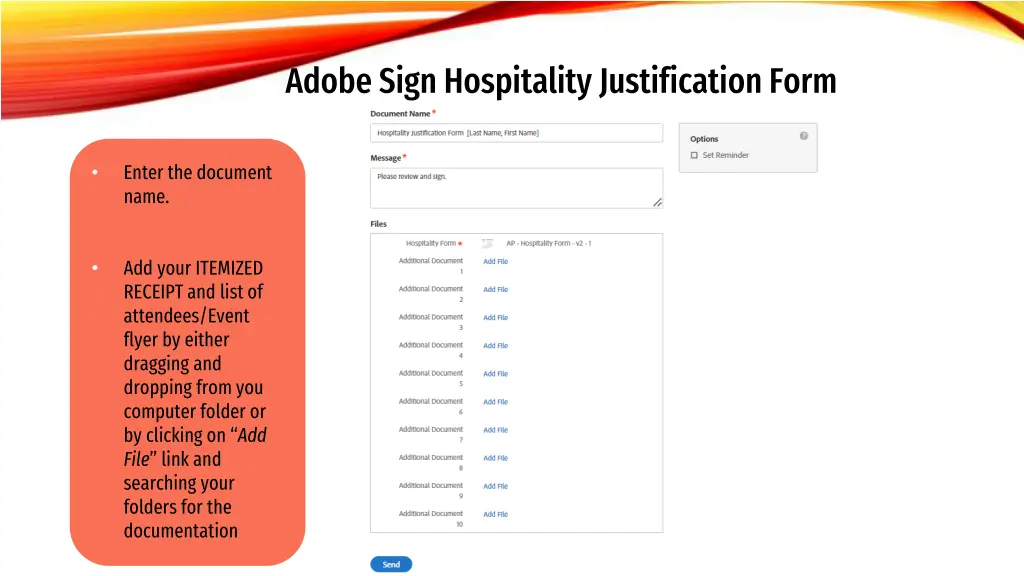 adobe sign hospitality justification form 1