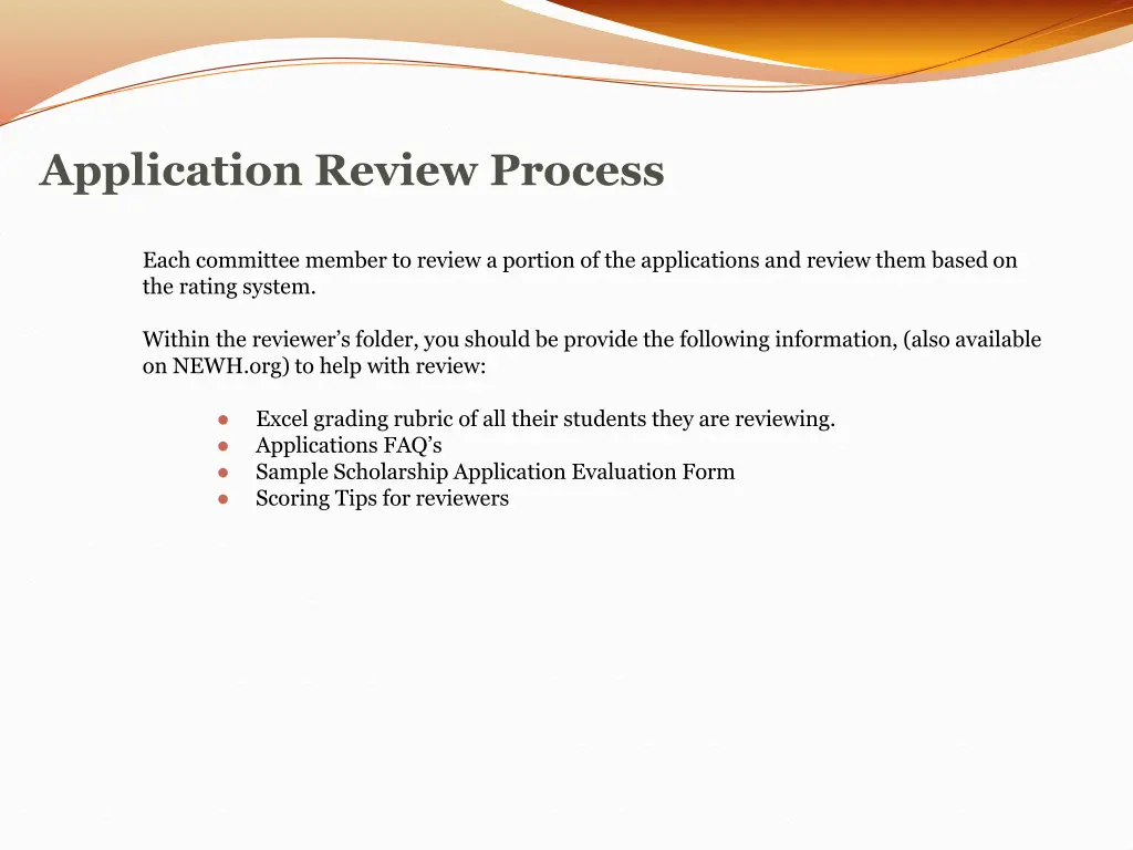 application review process