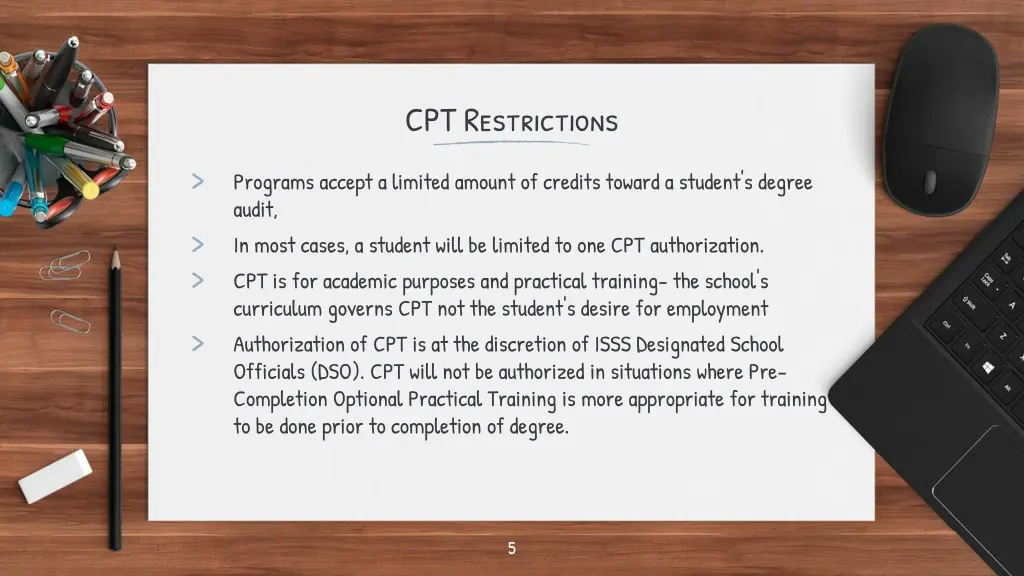 cpt restrictions