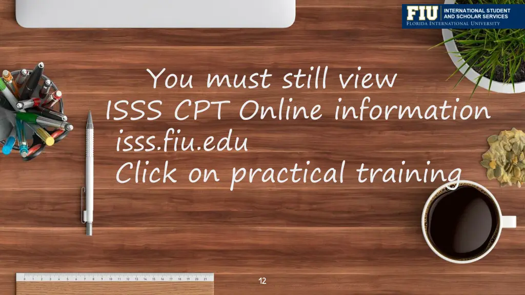 you must still view isss cpt online information