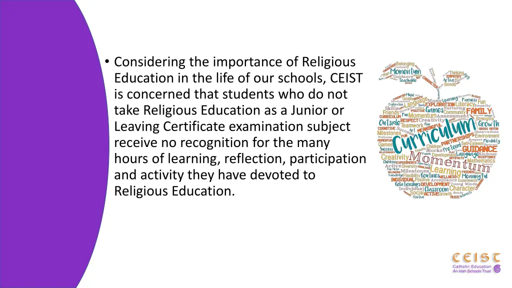 considering the importance of religious education