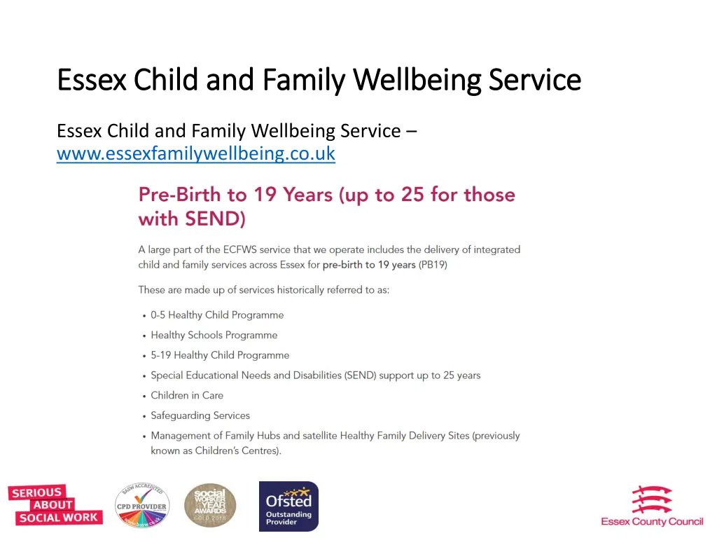 essex child and family wellbeing service essex