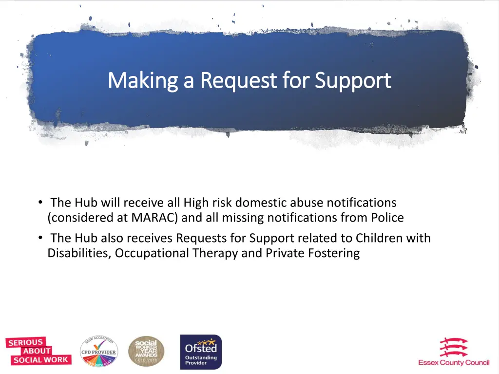 making a request for support making a request 1