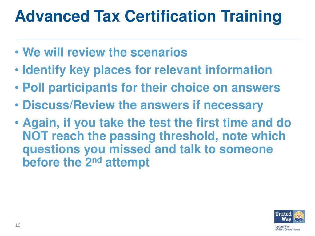 advanced tax certification training