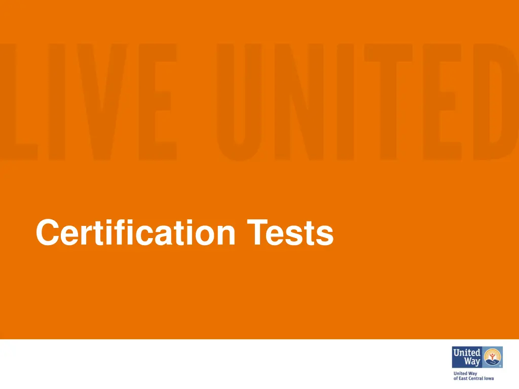certification tests