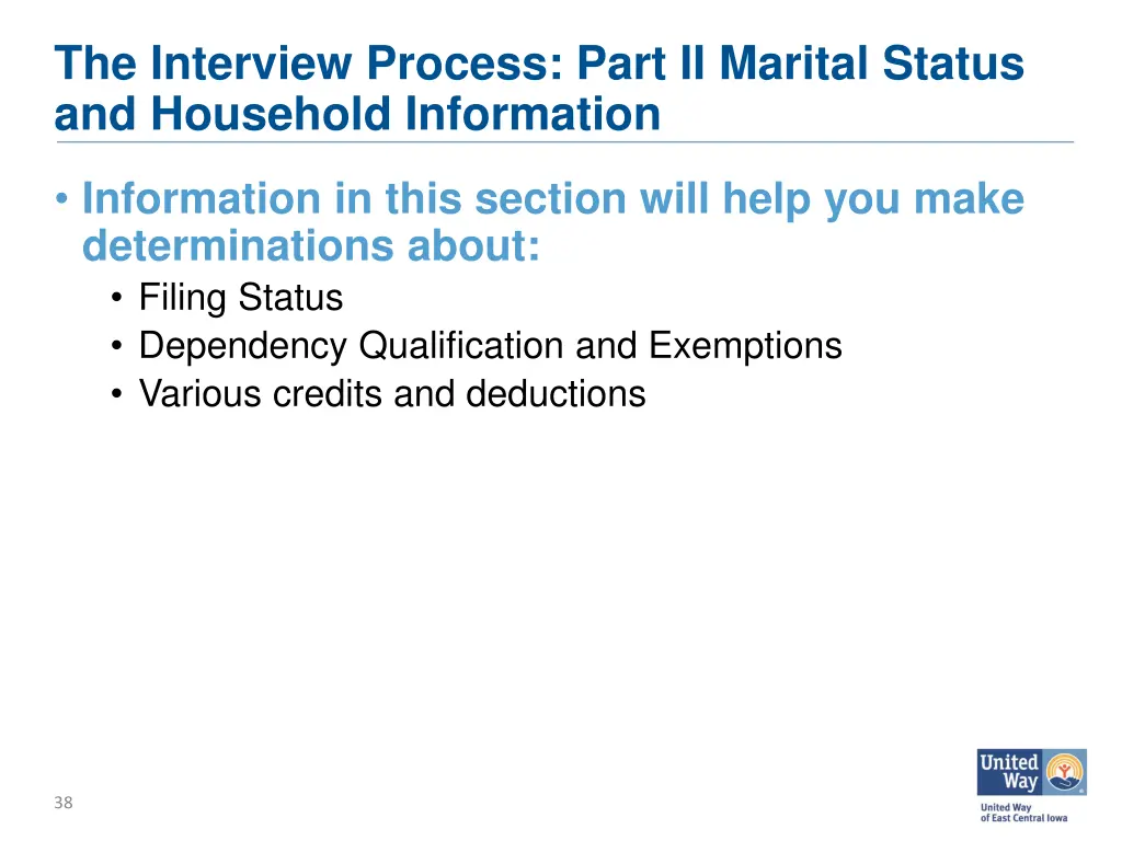 the interview process part ii marital status