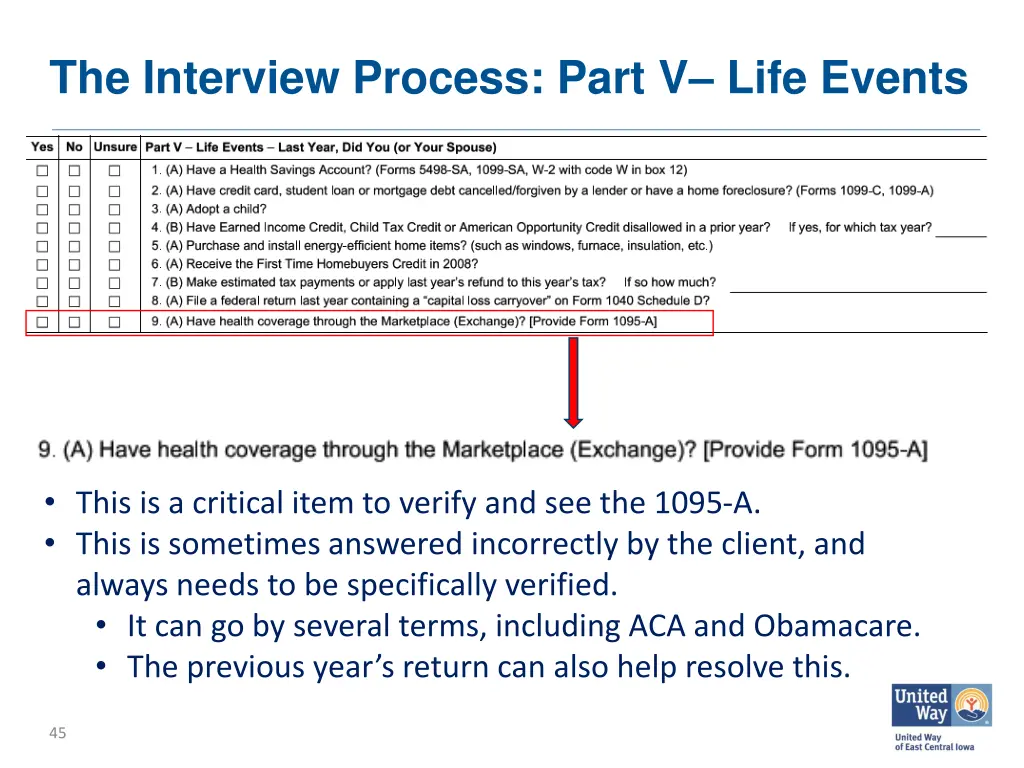 the interview process part v life events 1