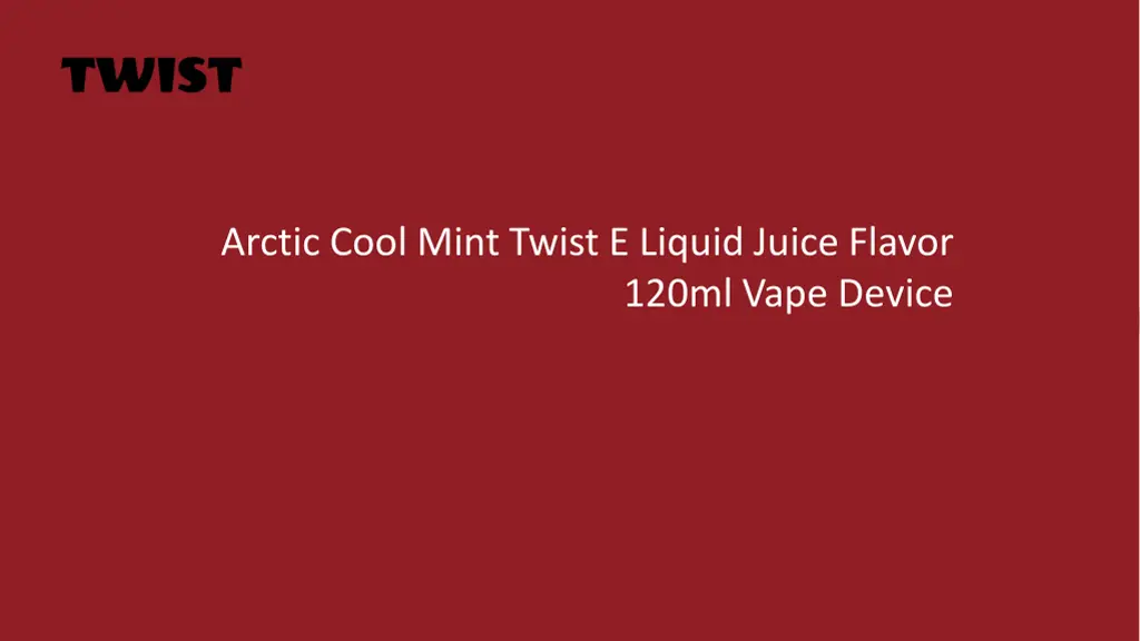 arctic cool mint twist e liquid juice flavor