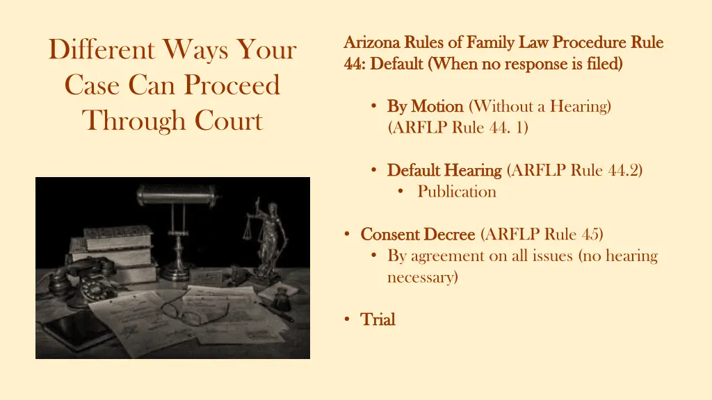 arizona rules of family law procedure rule