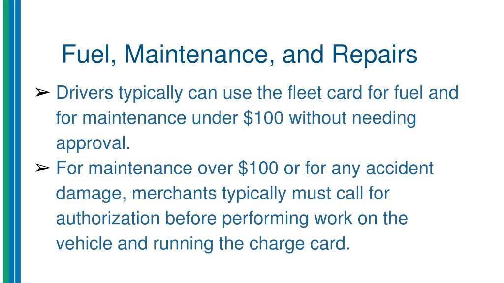 fuel maintenance and repairs 1