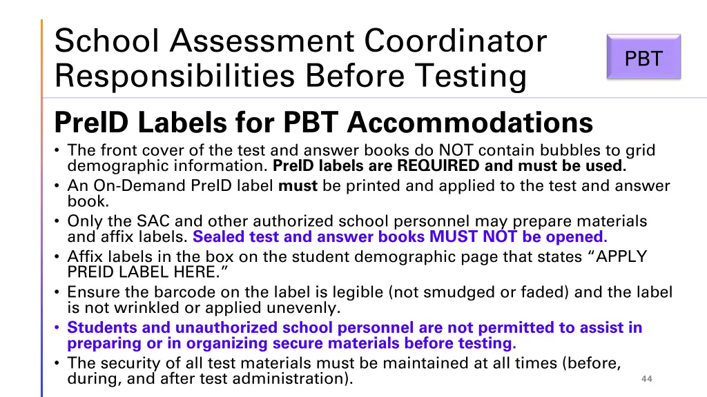 school assessment coordinator responsibilities 5