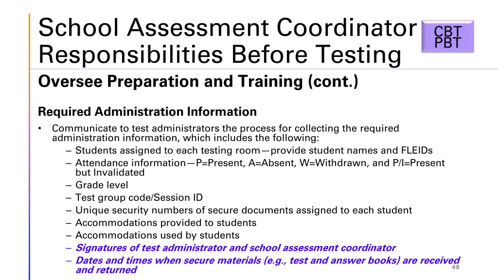 school assessment coordinator responsibilities 9