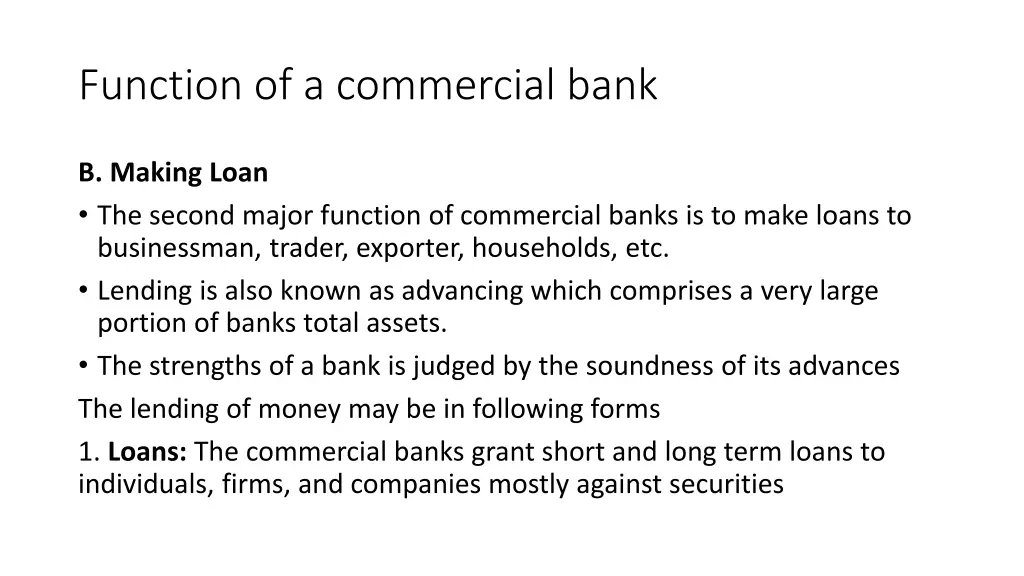 function of a commercial bank 2