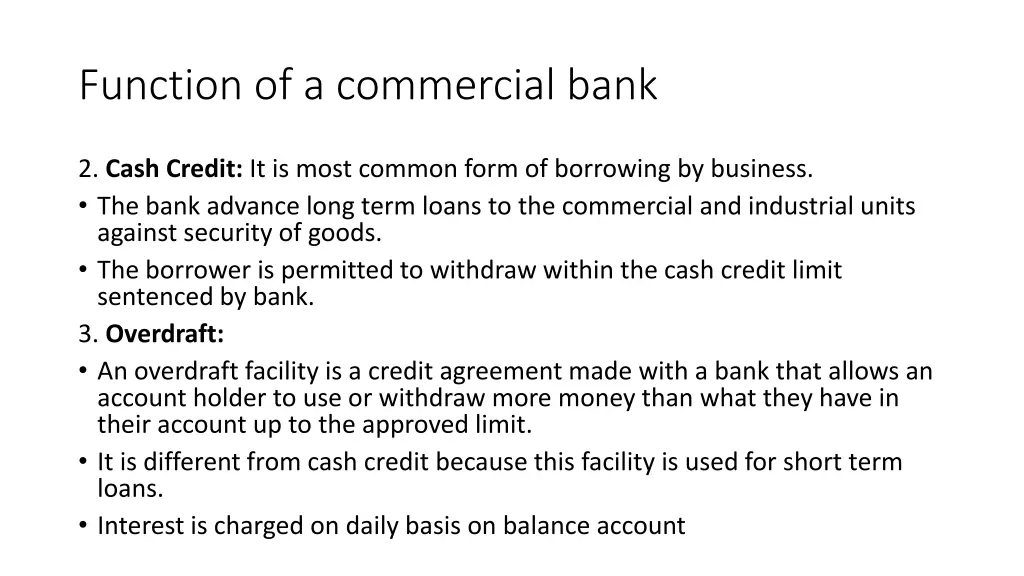 function of a commercial bank 3