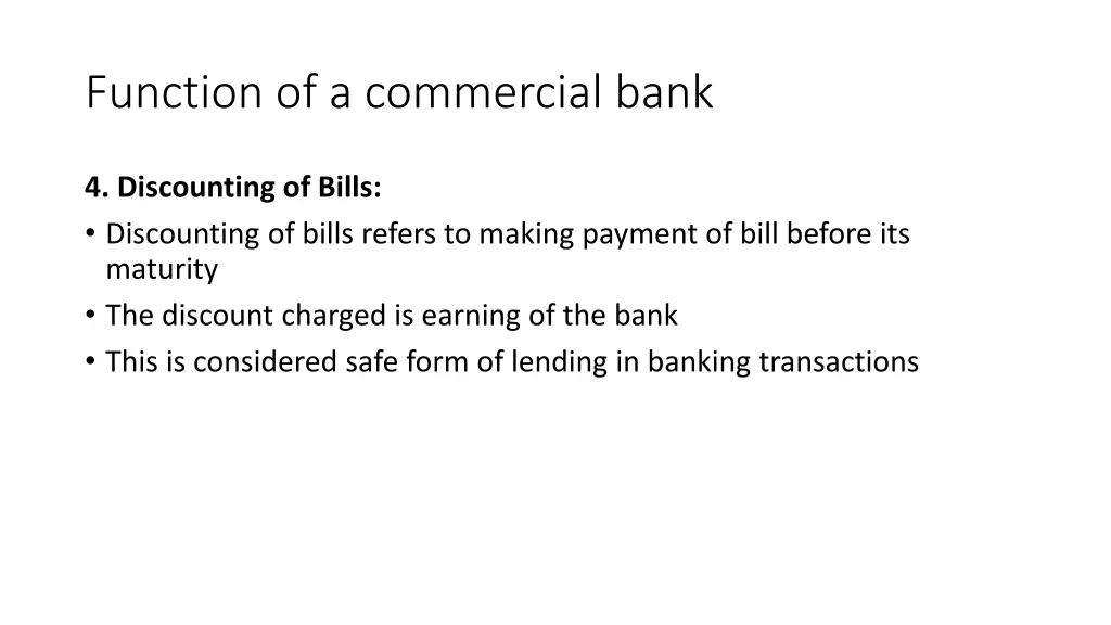 function of a commercial bank 4