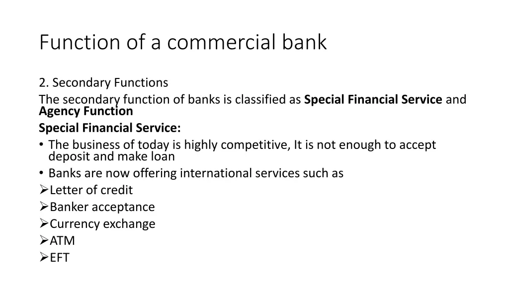 function of a commercial bank 5