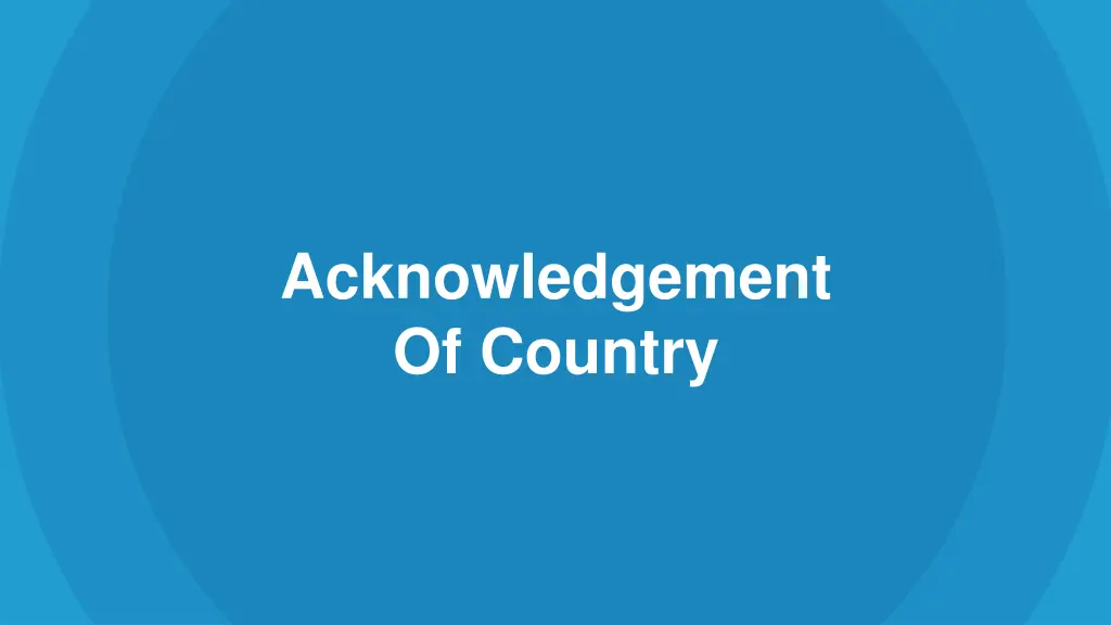 acknowledgement of country
