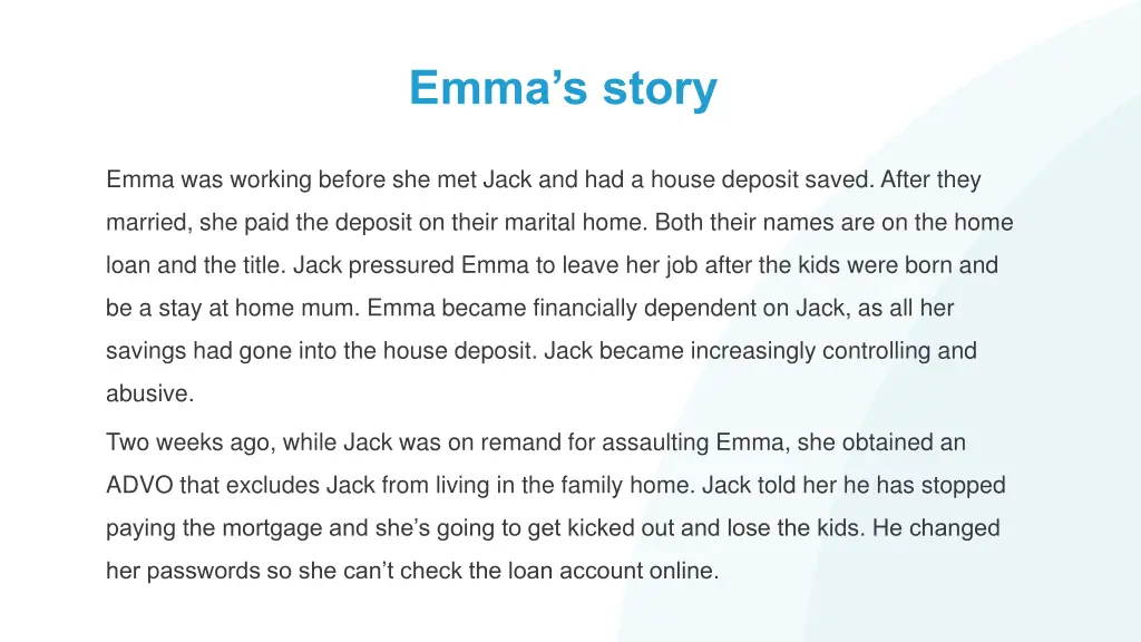 emma s story