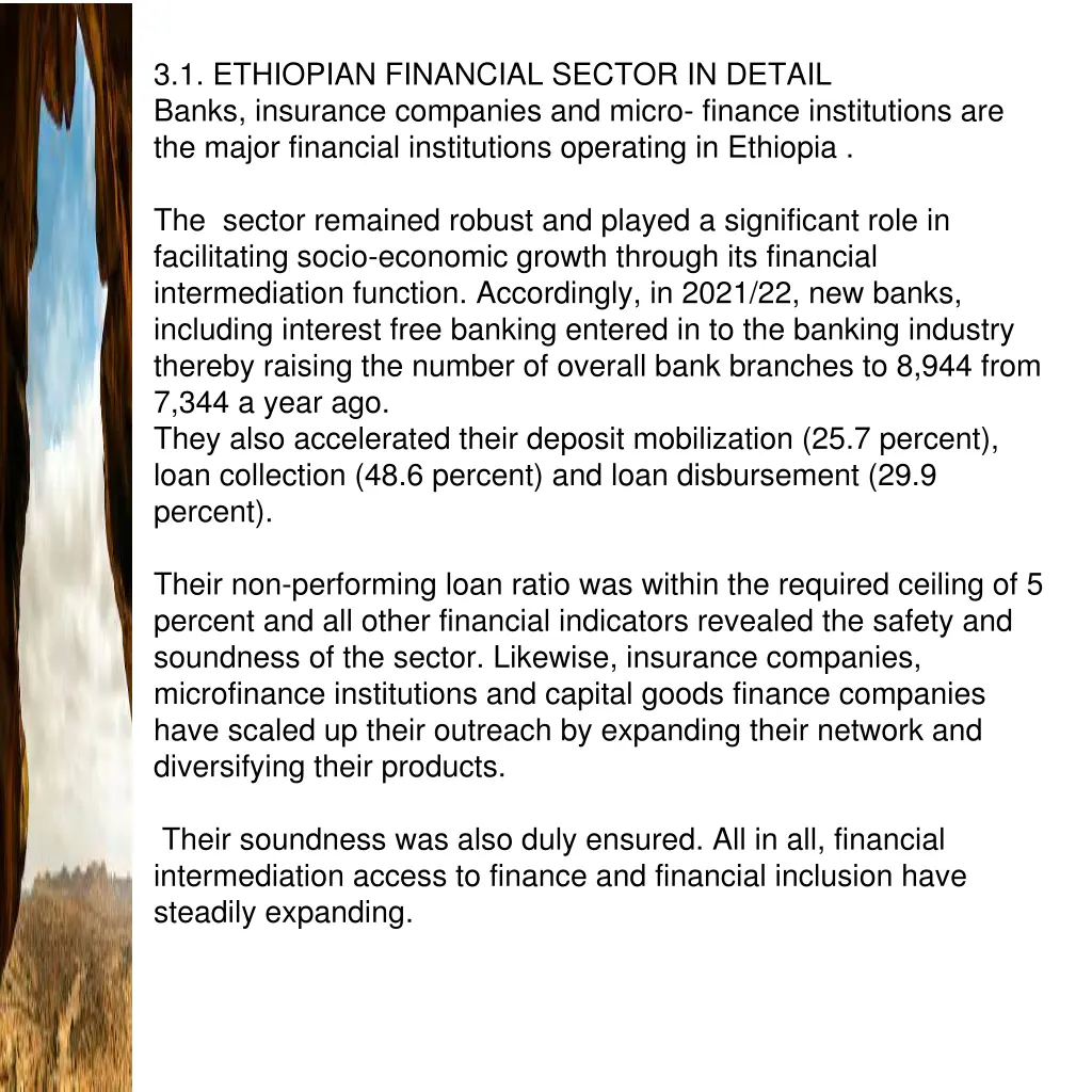 3 1 ethiopian financial sector in detail banks