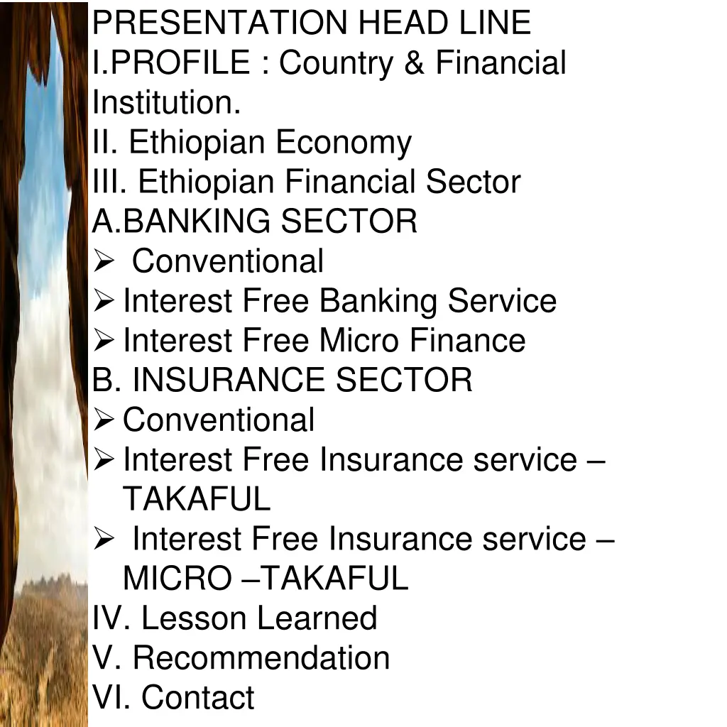 presentation head line i profile country