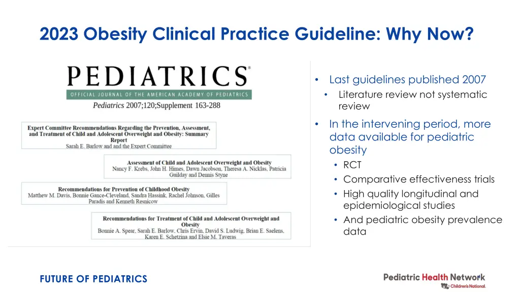 2023 obesity clinical practice guideline why now