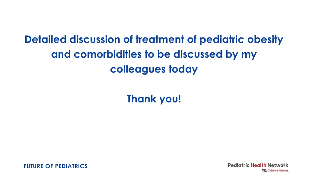 detailed discussion of treatment of pediatric