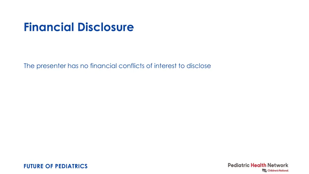 financial disclosure