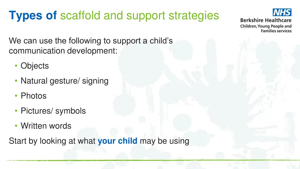 types of scaffold and support strategies