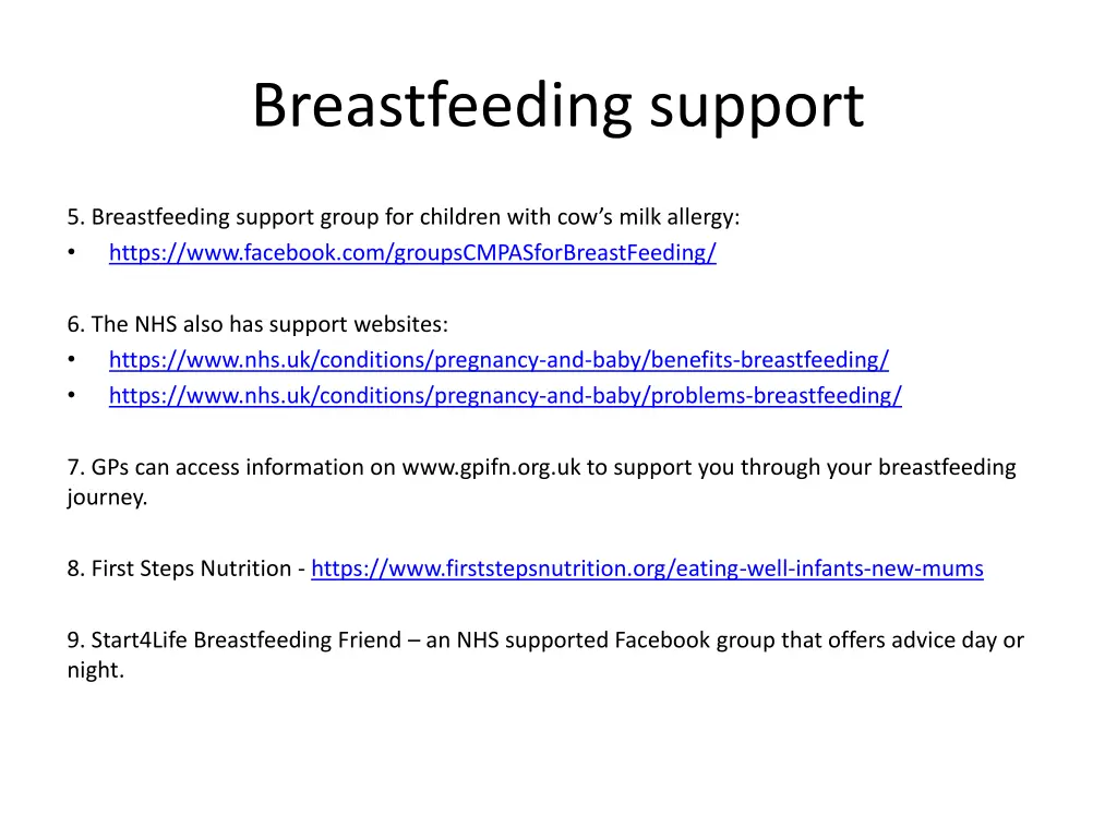 breastfeeding support 1