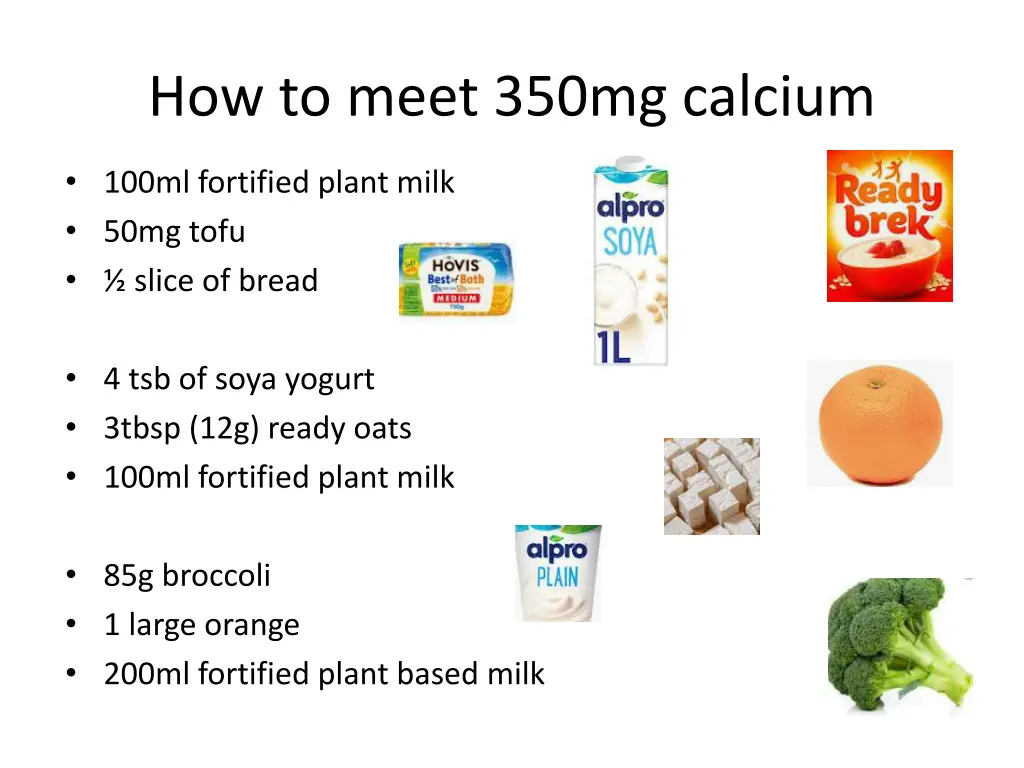 how to meet 350mg calcium