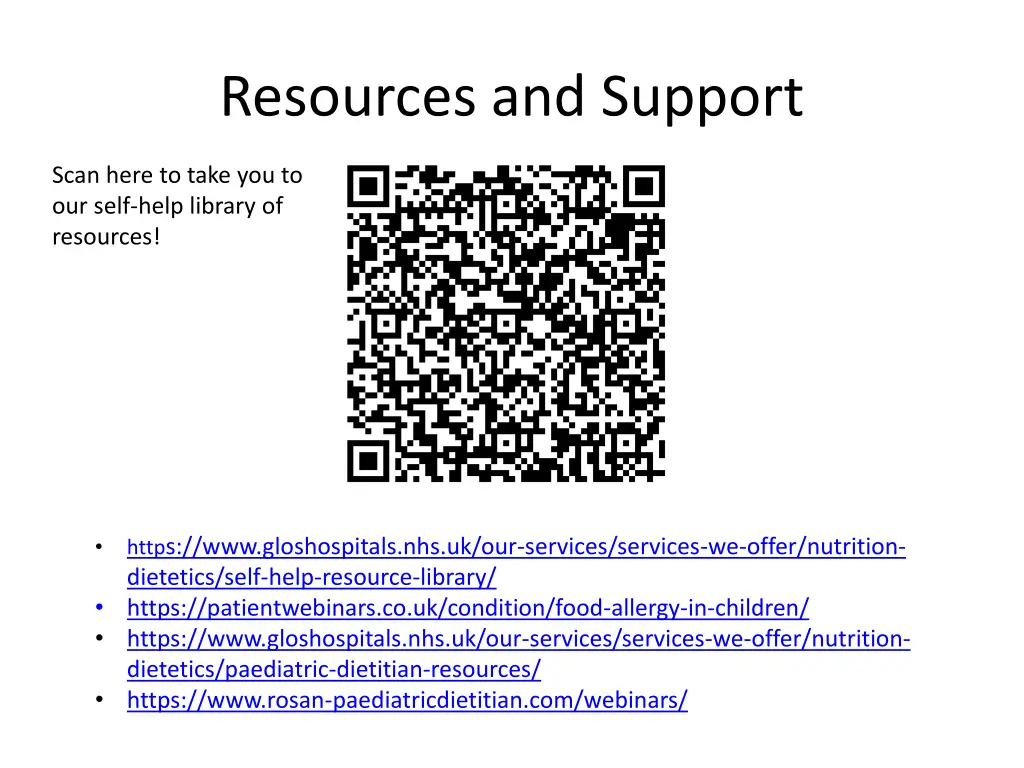 resources and support