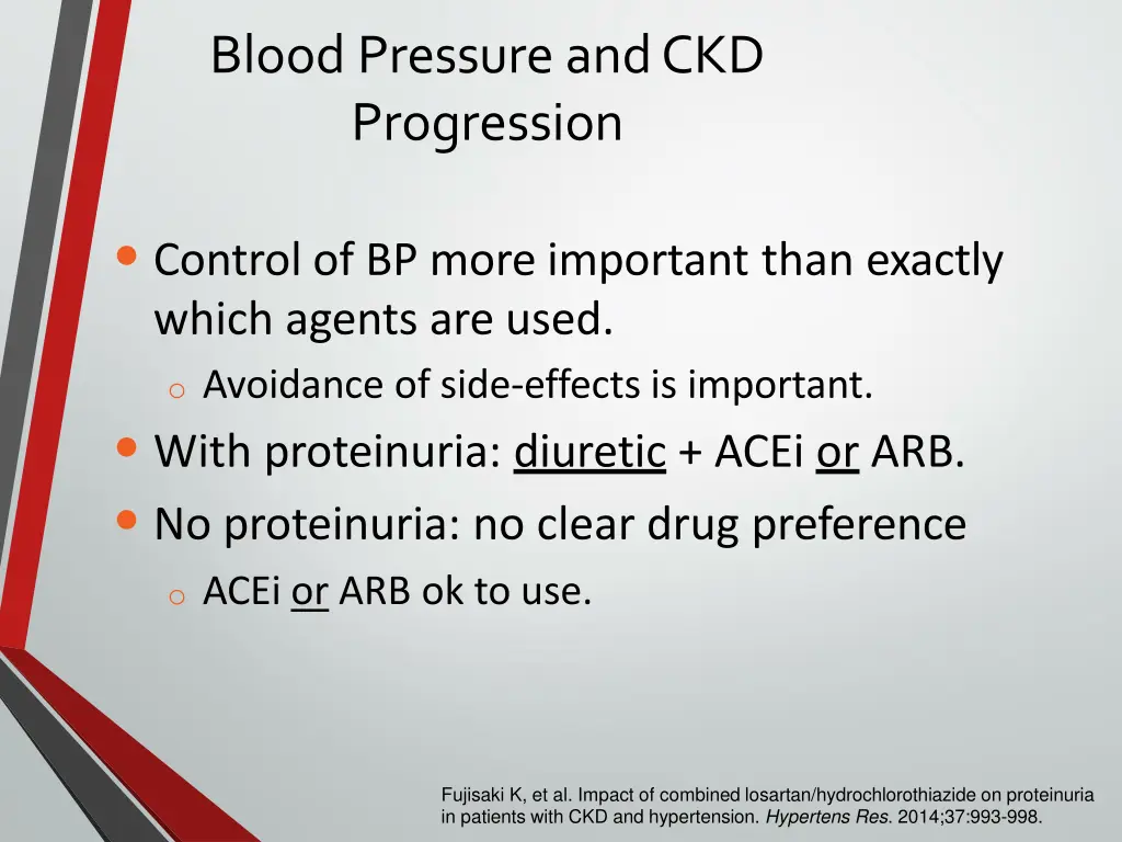 blood pressureandckd progression